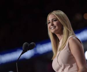 Esta foto de archivo tomada el 21 de julio de 2016 muestra Ivanka Trump en el último día de la Convención Nacional Republicana en Cleveland, Ohio.