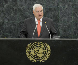 En su discurso ayer por la mañana en la ONU, el presidente de Panamá, Ricardo Martinelli, manifestó su descontento por el conflicto con Nicaragua.