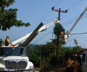 Las cuadrillas de la Empresa Energía Honduras realizarán diferentes trabajos de mantenimiento en las zonas.