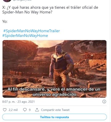 Los divertidos y explosivos memes que dejó el tráiler de Spider-Man: No way home