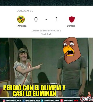 Los divertidos memes que dejó el triunfo del Olimpia sobre el América en el Azteca