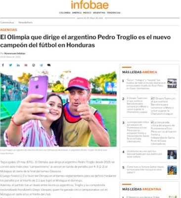 Prensa internacional llena de elogios al Olimpia y a Pedro Troglio por el tricampeonato