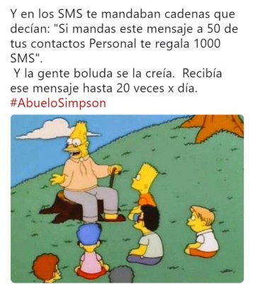 Los mejores memes: Los recuerdos del abuelo Simpson nos hacen sentir viejos