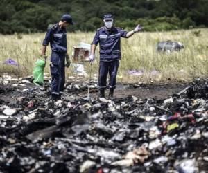 Los restos de un posible misil de origen ruso fueron encontrados.