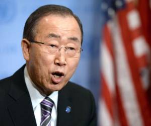 Ban ki-Moon: 'Lo condeno inequívocamente. Y pido a Corea del Norte que cese cualquier otra actividad nuclear'.