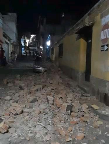 Los daños que dejó el sismo registrado en Guatemala.