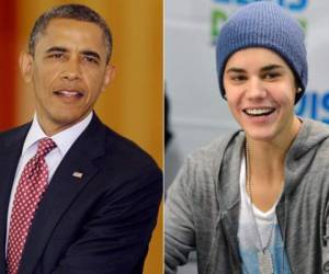 El presidente de los Estados Unidos y Justin Bieber.