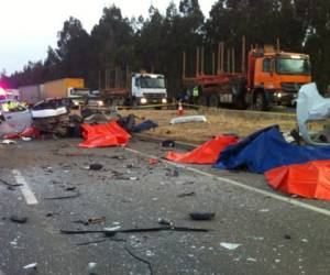 El accidente ocurrió en la localidad de Angol, unos 600 kilómetros al sur de Santiago...