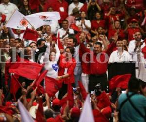 La dirigencia de la llamada Alianza de Oposición Contra la Dictadura, impulsada por Manuel Zelaya, pretende frenar la reelección de Hernández. Foto archivo/ El Heraldo