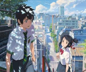 Your name. Una escena del filme de Makoto Shinkai, que es líder en la taquilla.