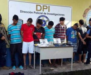 Los detenidos son Marvin Exdunior Garcìa Lobo (22), alias 'Spy'; Cristián Fernando Murillo Martínez (22); Celin Albani López Pérez (21); Elvin Omar López Pérez (19). Asimismo, se requirió a un menor de 17 años y dos personas para investigación.