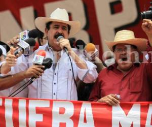 Coordinador del partido Libertad y Refundación (Libre), José Manuel Zelaya Rosales.