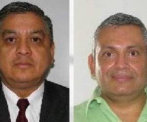 Marwin Eduardo Herrera Solares y Carlos Rodimiro Lucero Paz, quienes integraron las comisiones de postulación, y que habrían recibido beneficios de la red. Foto: Cortesía Prensa Libre.