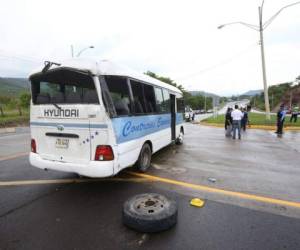 Las personas heridas fueron trasladadas hasta el Hospital Escuela Universitario para brindarles atención médica.