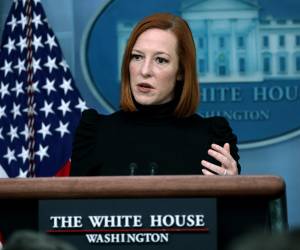 La portavoz de la Casa Blanca, Jen Psaki.