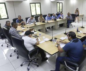 Congresillo realizado en la sede de la Liga Nacional en San Pedro Sula.