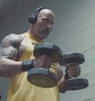 A sus 46 años, así mantiene su estado físico Dwayne Johnson