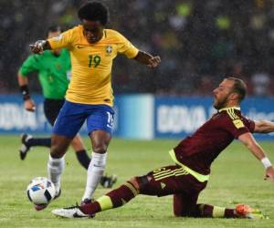 Brasil pasó a comandar las posiciones en las eliminatorias sudamericanas con 21 puntos, foto: AFP.