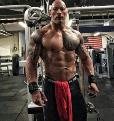 A sus 46 años, así mantiene su estado físico Dwayne Johnson