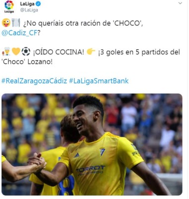 Choco Lozano alborota medios deportivos en España tras destacar con el Cádiz