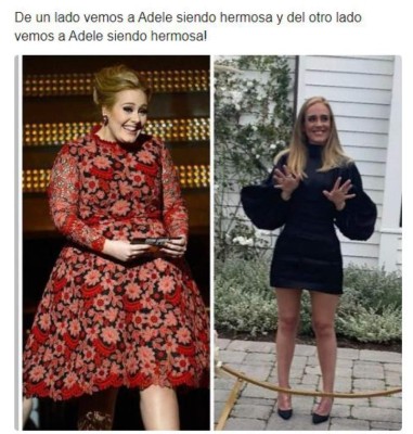 Adele causa furor por pérdida de peso y las redes se inundan de memes