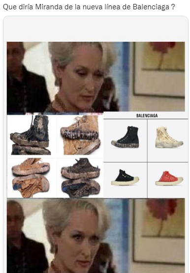 Los divertidos memes que dejó la nueva colección de tenis de Balenciaga