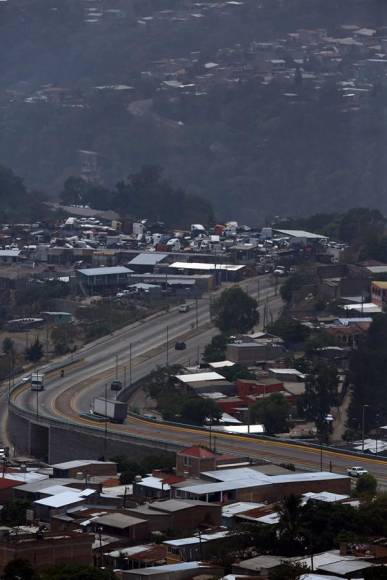 Así luce Tegucigalpa este sábado por la capa de humo