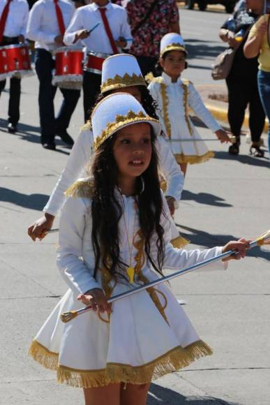 Tiernas y coloridas: las pequeñas palillonas que engalanan desfiles de prebásica en la capital