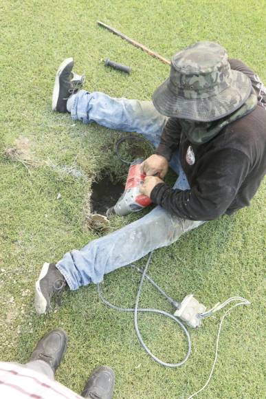 El Estadio Morazán ya se pintó, se está puliendo la grama y se acerca la reapertura