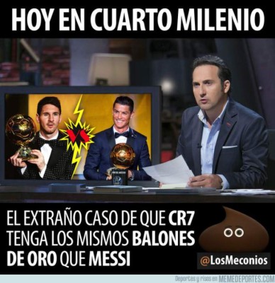 Los mejores memes que nos dejó el quinto Balón de Oro para Cristiano Ronaldo