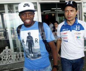 Boniek García arribó este domingo a San Pedro Sula para sumarse a los trabajos de la Selección de Honduras, que enfrentará a Canadá por las eliminatorias para Rusia 2018, foto: EL HERALDO / Deportes de Honduas.