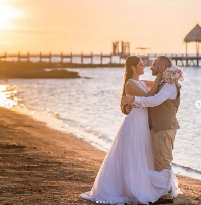 Ileana Bográn comparte románticas fotos de su boda en Roatán