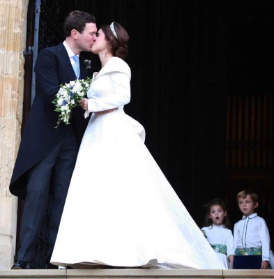 La princesa Eugenia y su vestido de novia sacado de un cuento de hadas