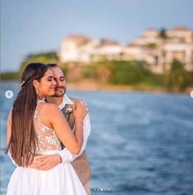 Ileana Bográn comparte románticas fotos de su boda en Roatán