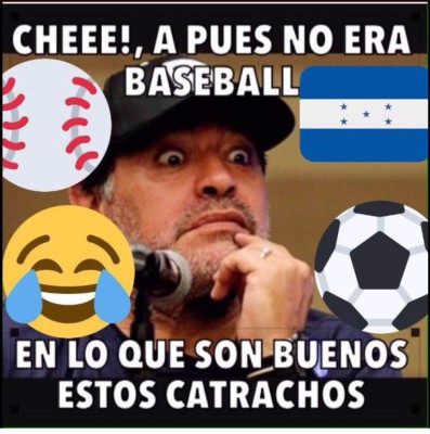 Memes: hondureños se burlan de Maradona