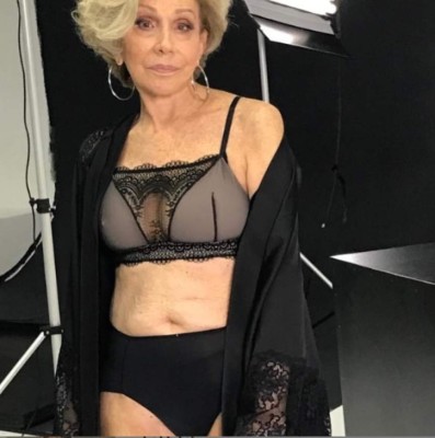 Helena Schargel, la modelo de 80 años que posa en lencería