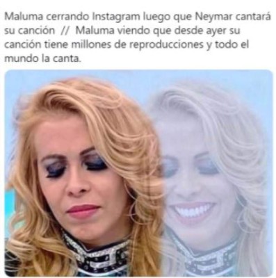 Los memes que dejó el trío amoroso entre Maluma, Nathalia Barulich y Neymar