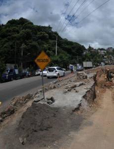 En la salida de la capital hacia el sector de Olancho se debe tener mucho cuidado.