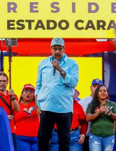 Nicolás Maduro, actual presidente de Venezuela, en un evento político.