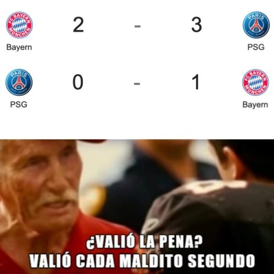 Los memes que dejó la clasificación del PSG ante el Bayern Múnich