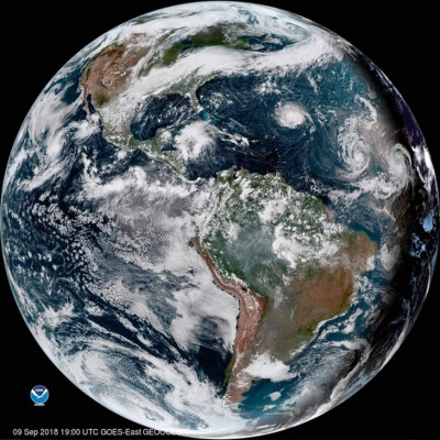 FOTOS: Impresionantes imágenes del huracán Florence desde el espacio