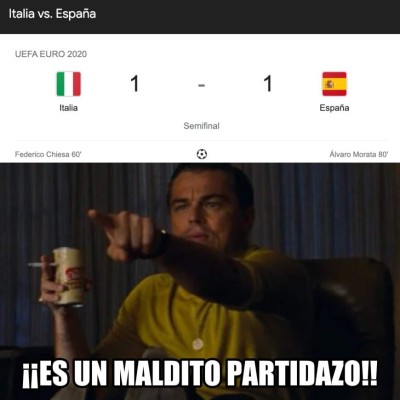 Memes no perdonan a Morata y España tras eliminación ante Italia