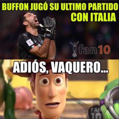 Las lágrimas de Buffon protagonizan los memes del día tras la eliminación de Italia