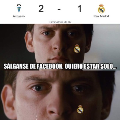 Real Madrid cae eliminado en la Copa del Rey y es destrozado con memes