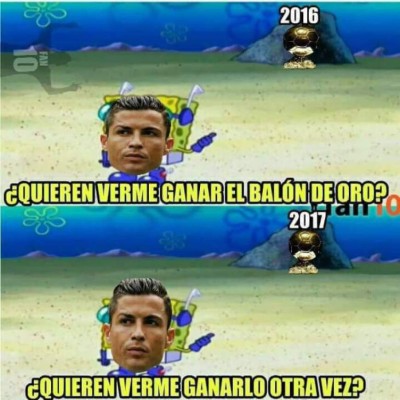 Los mejores memes que nos dejó el quinto Balón de Oro para Cristiano Ronaldo