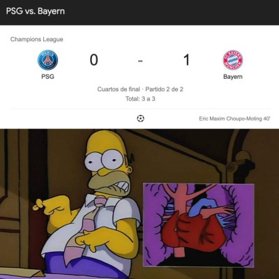 Los memes que dejó la clasificación del PSG ante el Bayern Múnich