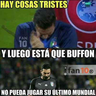 Las lágrimas de Buffon protagonizan los memes del día tras la eliminación de Italia