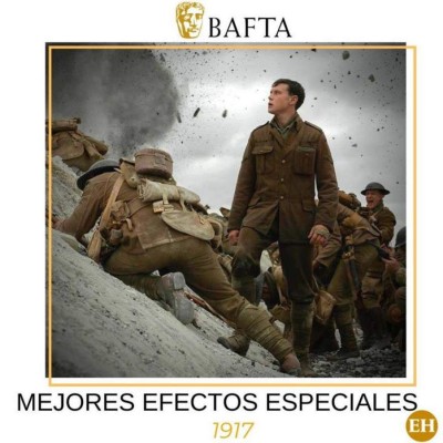 Todos los ganadores de los BAFTA 2020: '1917' arrasa