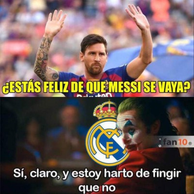 La salida de Messi del Barcelona provocó estos divertidos memes en las redes sociales