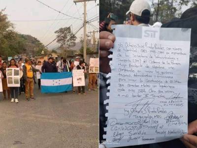 Octavio Pineda llegó hasta el lugar donde se realizaba la toma y se comprometió a solucionarles la problemática.